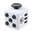 Fidget Cube - Anti-Stress & Anxiety Reliever Play Toy - White / Black